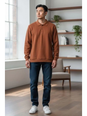 YAKALI TRİKO TABA RENK