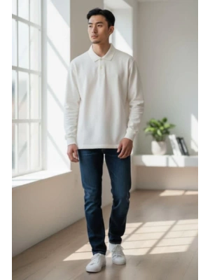 YAKALI TRİKO EKRU RENK