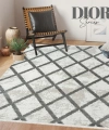 Dior Koleksiyonu Akrilik Dokuma Saçaklı Halı 4255 Gri