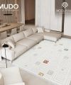 Mudo Koleksiyonu Dekoratif Modern Saçaklı Halı 8754 Multi