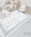 Vesta Koleksiyonu Akrilik Dokuma Saçaklı Halı 3753 Gri