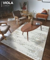 Viola Koleksiyonu Akrilik Dokuma Saçaklı Halı 3408 Gold