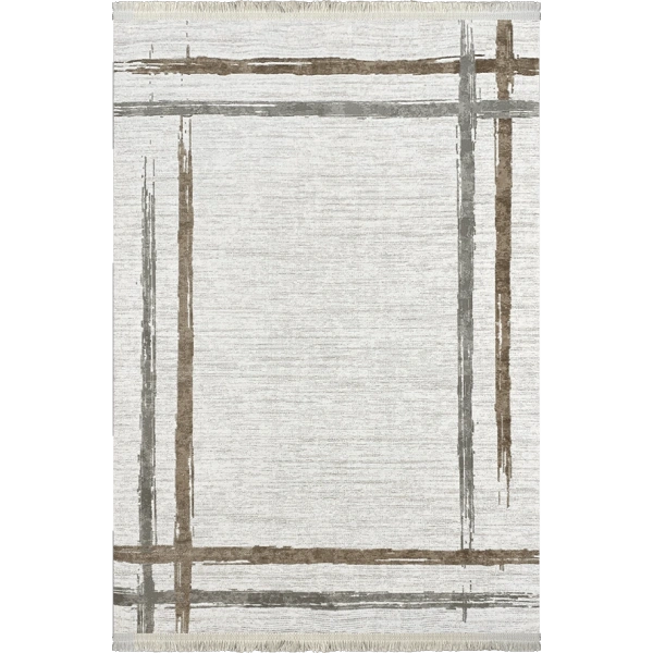 Alure Koleksiyonu Akrilik Dokuma Saçaklı Halı 1752 Bej