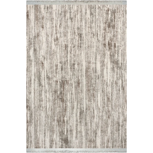 Alure Koleksiyonu Akrilik Dokuma Saçaklı Halı 1755 Bej