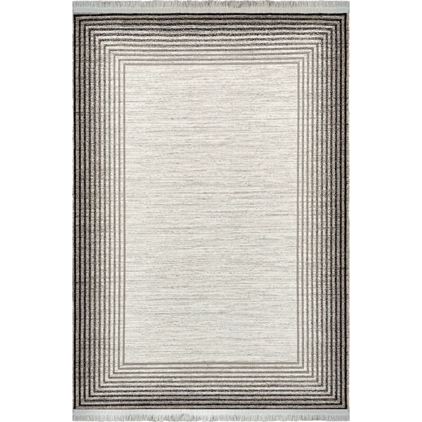 Alure Koleksiyonu Akrilik Dokuma Saçaklı Halı 1757 Bej