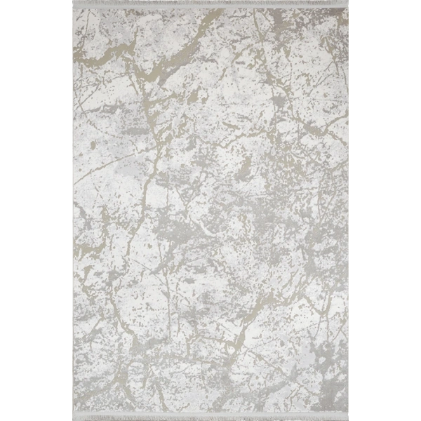 Bamboo Koleksiyonu Akrilik Dokuma Saçaklı Halı 1004 Krem