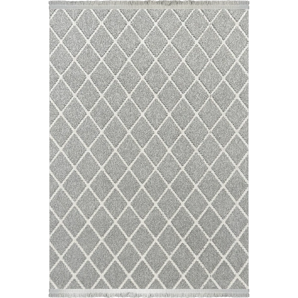 Disney Koleksiyonu Dekoratif Modern Saçaklı Halı 8004 Gri