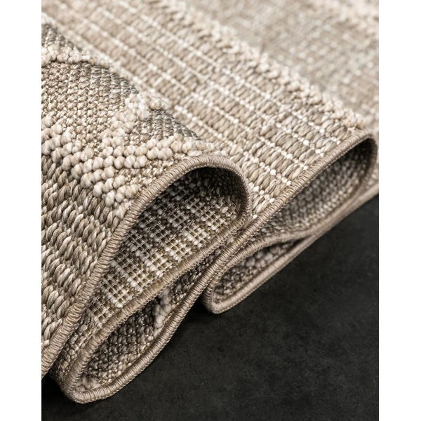 Disney Koleksiyonu Dekoratif Modern Saçaklı Halı 8010 Bej