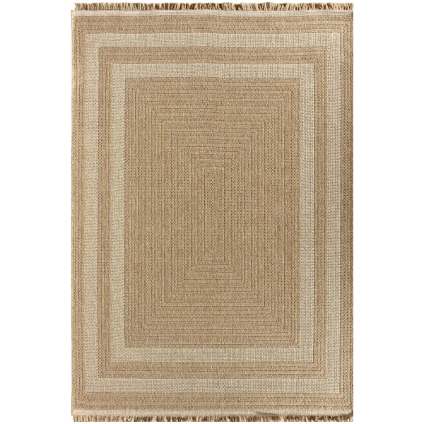 Halı İndia 668 Beyaz Antibakteriyel Kolay Temizlenir Jüt Hasır Modern Dekoratif Halı