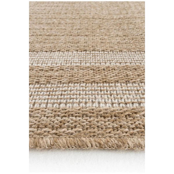 Halı İndia 668 Beyaz Antibakteriyel Kolay Temizlenir Jüt Hasır Modern Dekoratif Halı