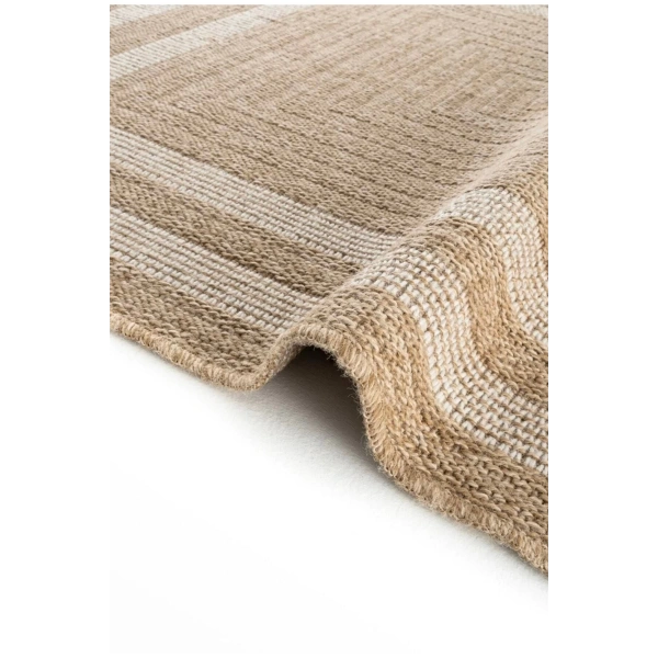 Halı İndia 668 Beyaz Antibakteriyel Kolay Temizlenir Jüt Hasır Modern Dekoratif Halı