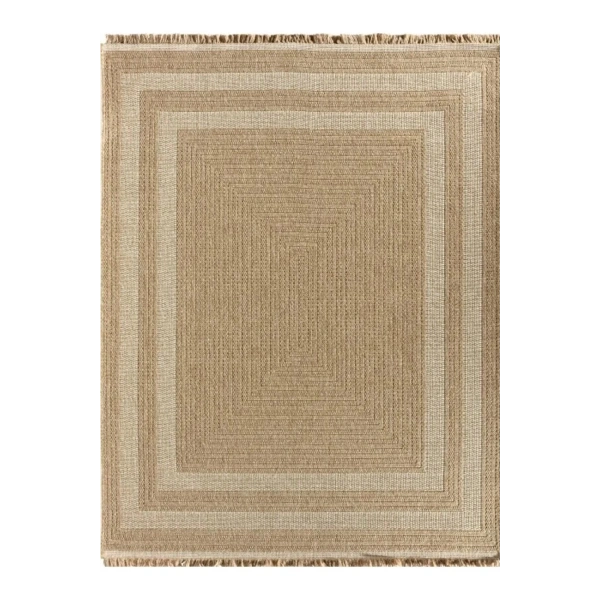 İndia-668-beyaz Hav Toz Vermez Antibakteriyel Kolay Temizlenen Jüt Hasır Görünümlü Halı.