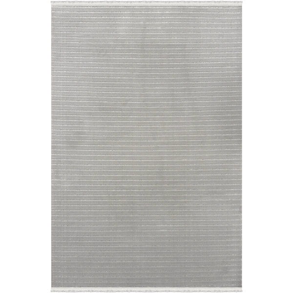 Lavina Koleksiyonu Dekoratif Modern Saçaklı Halı 8609 Gri