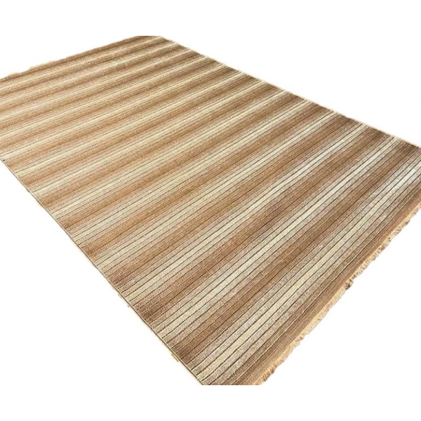 Luxess Cool Koleksiyonu Pamuklu Klim Dokuma Dekoratif Halı 402 Taba