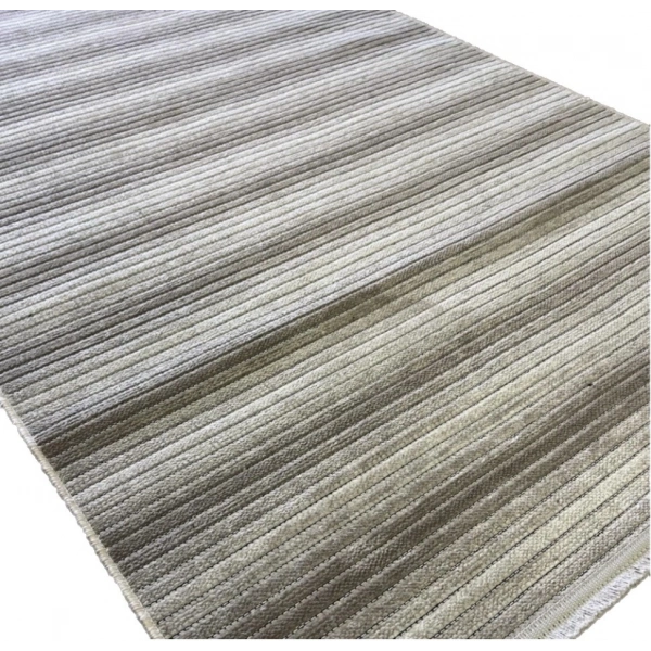 Luxess Cool Koleksiyonu Pamuklu Klim Dokuma Dekoratif Halı 402 Vizon