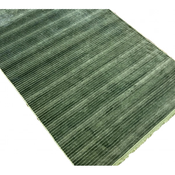 Luxess Cool Koleksiyonu Pamuklu Klim Dokuma Dekoratif Halı 402 Yeşil