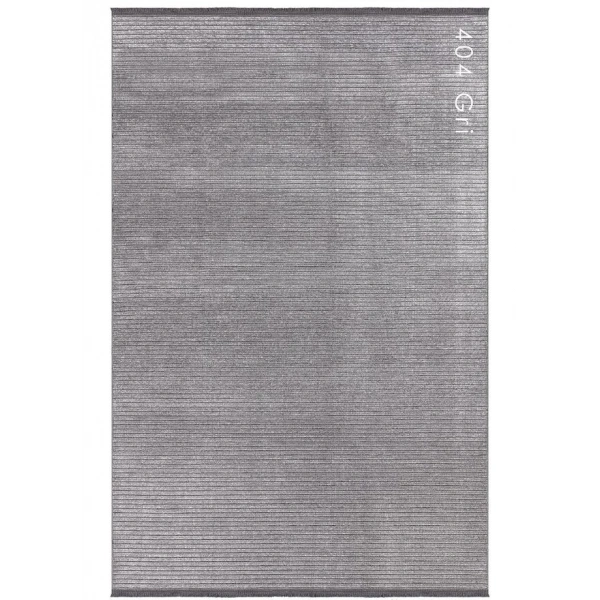 Luxess Cool Koleksiyonu Pamuklu Klim Dokuma Dekoratif Halı 404 Gri