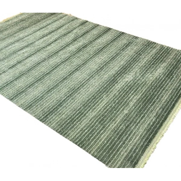 Luxess Cool Koleksiyonu Pamuklu Klim Dokuma Dekoratif Halı 404 Yeşil