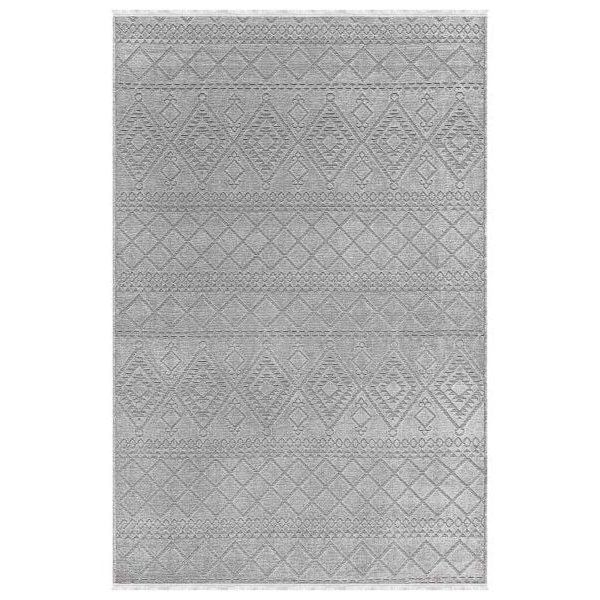 Luxess Cool Koleksiyonu Pamuklu Klim Dokuma Dekoratif Halı 405 Gri