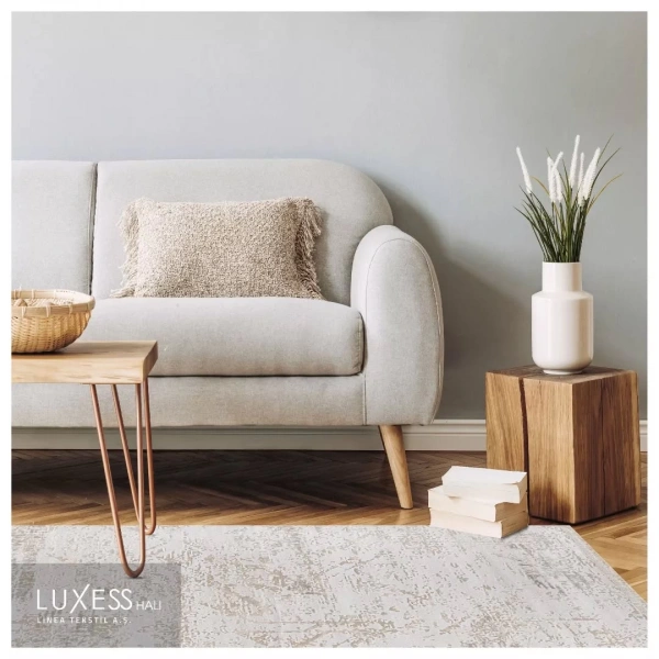 Luxess Dekor Koleksiyonu %100 Akrilik Dokuma Halı 1058 Bej