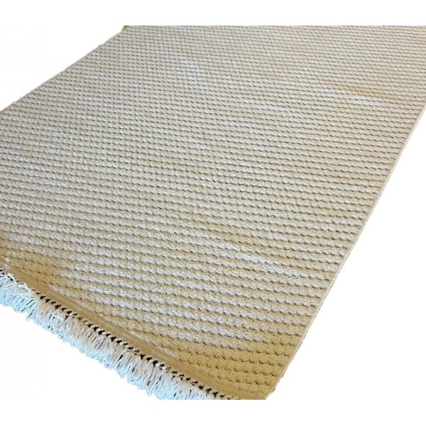 Luxess Dizayn Koleksiyonu Dekoratif Saçaklı Halı 1063 Krem