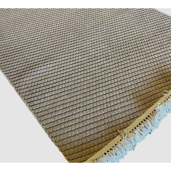 Luxess Dizayn Koleksiyonu Dekoratif Saçaklı Halı 1063 Vizon