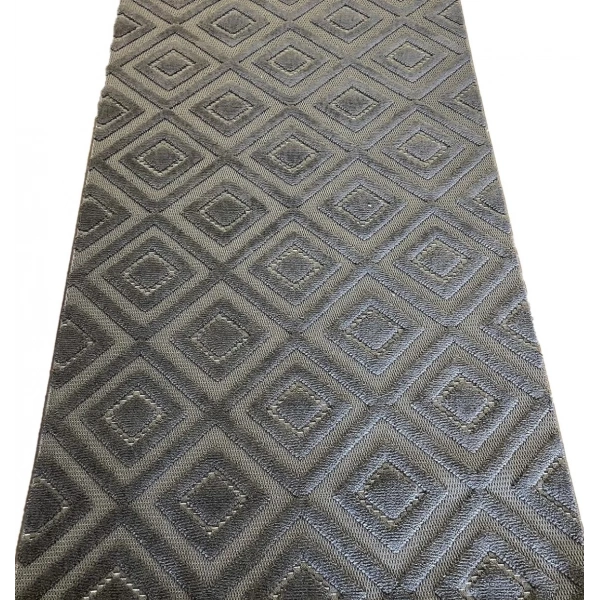 Luxess Dizayn Koleksiyonu Dekoratif Saçaklı Halı 1089 Antrasit