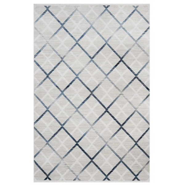 Luxess Moda Koleksiyonu %100 Akrilik Dokuma Halı 1097 Mavi