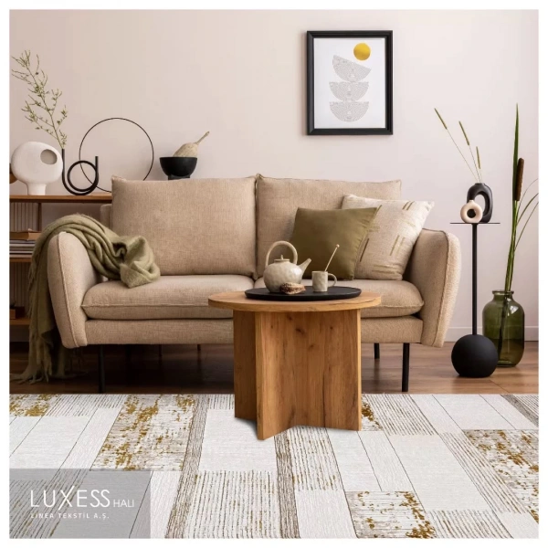 Luxess Valeria Koleksiyonu %100 Akrilik Dokuma Halı 1070 Gold