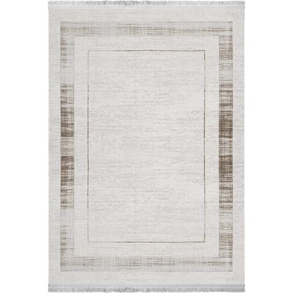 Merit  Koleksiyonu Akrilik Dokuma Saçaklı Halı 2751 Bej