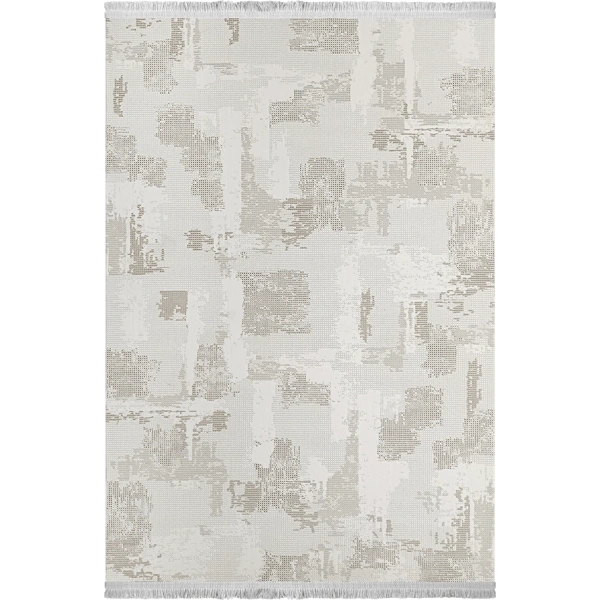 Milano Koleksiyonu Akrilik Dokuma Lüks Saçaklı Halı 4758 Bej