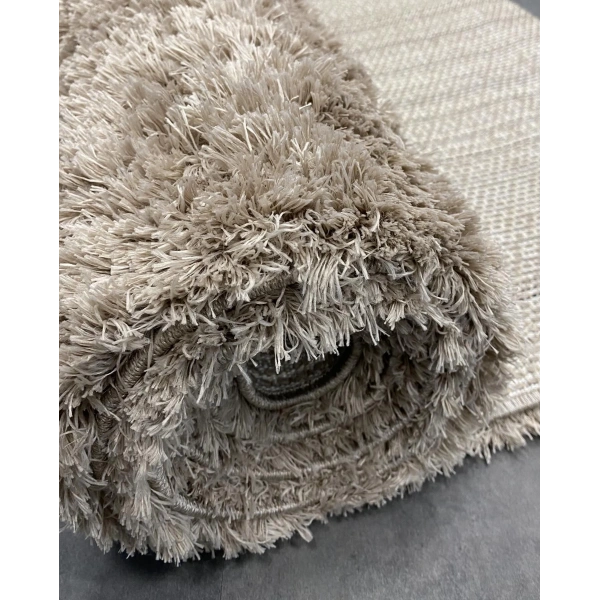 Puffy Koleksiyonu Shaggy Uzun Tüylü Halı 4008 Vizon