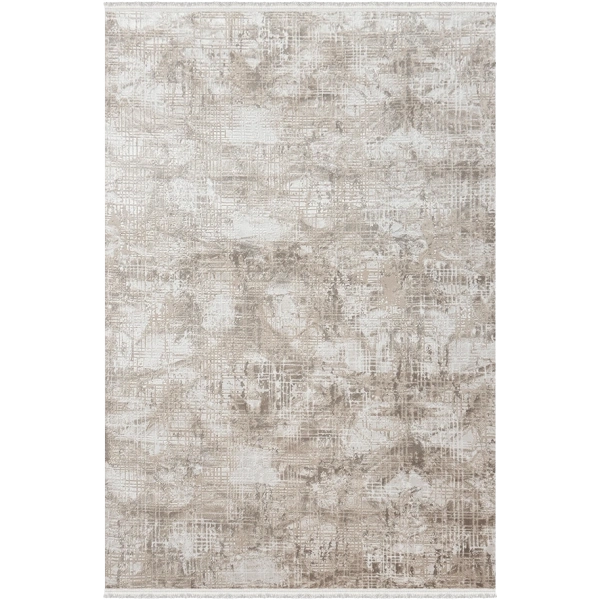 Rustik Koleksiyonu Akrilik Dokuma Saçaklı Halı 3206 Bej