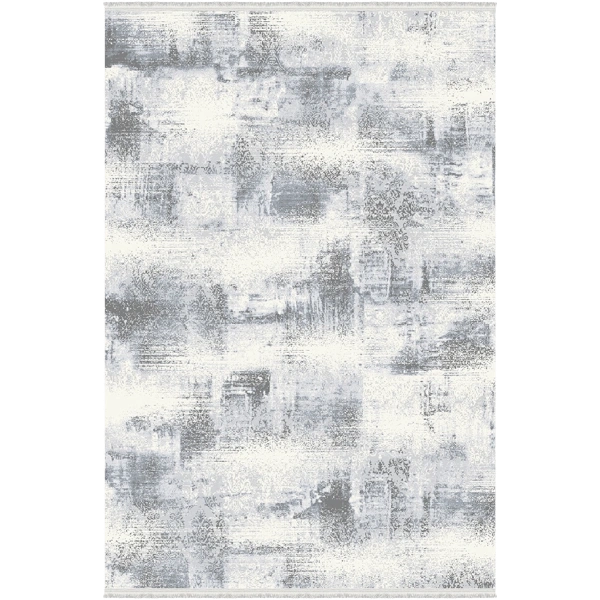 Rustik Koleksiyonu Akrilik Dokuma Saçaklı Halı 3207 Gri