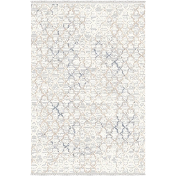 Rustik Koleksiyonu Akrilik Dokuma Saçaklı Halı 3215 Bej