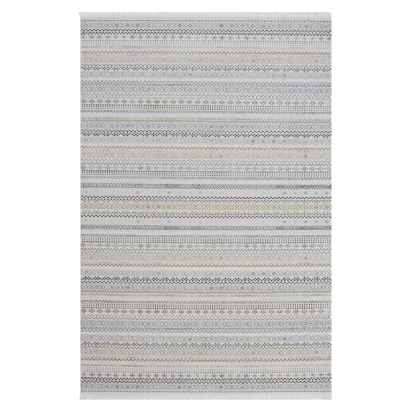 Seyran Ahlat Koleksiyonu %100 Akrilik Kalın ve sık Dokuma Halı 7050 Gold