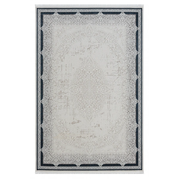 Seyran Ahlat Koleksiyonu %100 Akrilik Kalın ve sık Dokuma Halı 7051 Mavi