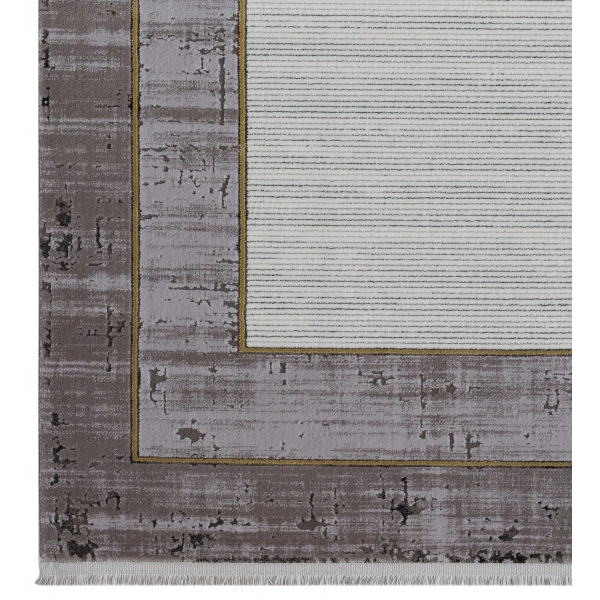 Seyran Ahlat Koleksiyonu %100 Akrilik Kalın ve sık Dokuma Halı 7053 Gold