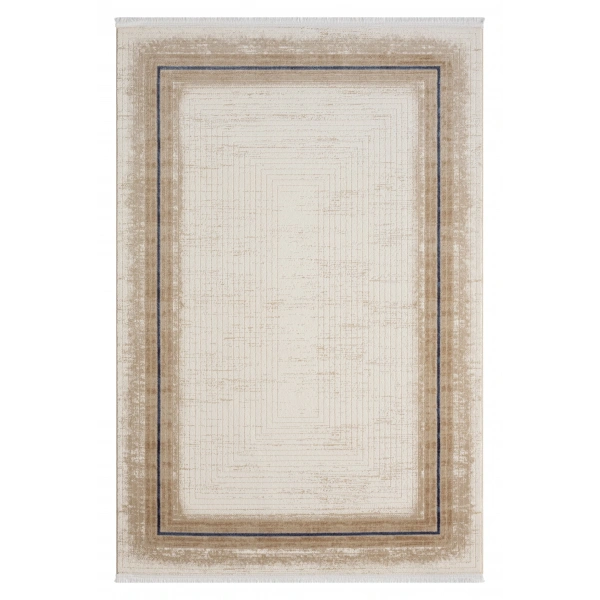 Seyran Asya Koleksiyonu %100 Akrilik Kalın Saçaklı Halı 526 Mavi