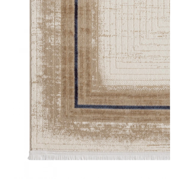 Seyran Asya Koleksiyonu %100 Akrilik Kalın Saçaklı Halı 526 Mavi