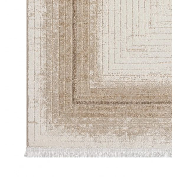 Seyran Asya Koleksiyonu %100 Akrilik Kalın Saçaklı Halı 526 Vizon