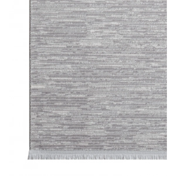 Seyran Asya Koleksiyonu %100 Akrilik Kalın Saçaklı Halı 528 Gri