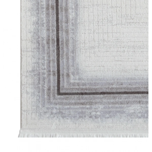 Seyran Asya Koleksiyonu %100 Akrilik Kalın Saçaklı Halı 530 Antrasit