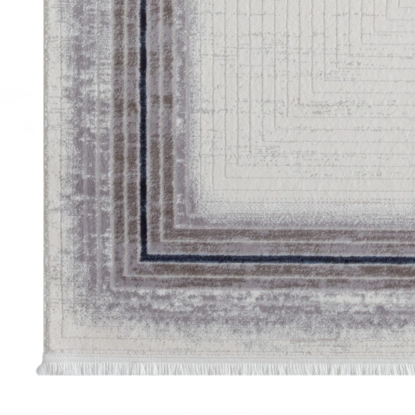 Seyran Asya Koleksiyonu %100 Akrilik Kalın Saçaklı Halı 530 Mavi