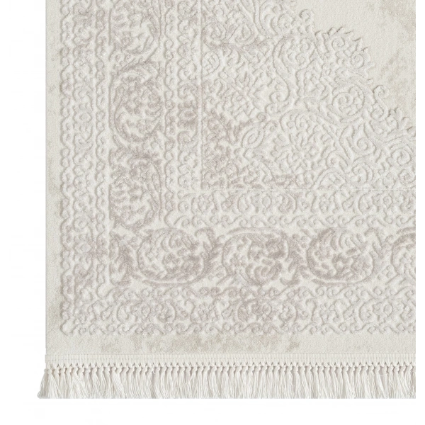 Seyran Avangard Koleksiyonu %100 Akrilik Kalın Sık Dokuma Halı 2031 Krem