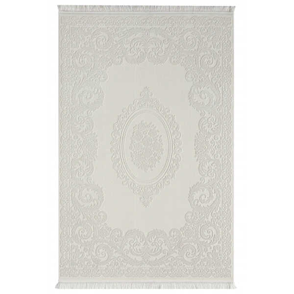 Seyran Avangard Koleksiyonu %100 Akrilik Kalın Sık Dokuma Halı 2032 Krem