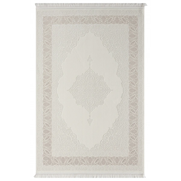 Seyran Avangard Koleksiyonu %100 Akrilik Kalın Sık Dokuma Halı 2034 Krem