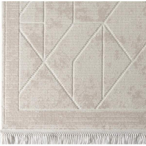 Seyran Avangard Koleksiyonu %100 Akrilik Kalın Sık Dokuma Halı 2035 Bej