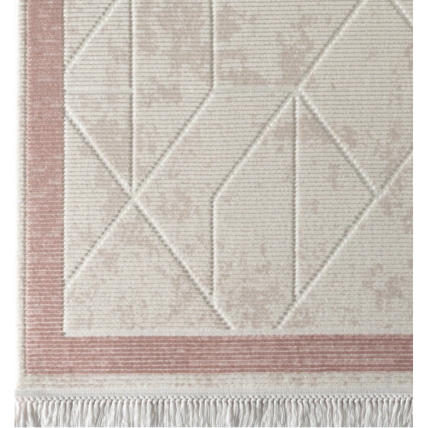 Seyran Avangard Koleksiyonu %100 Akrilik Kalın Sık Dokuma Halı 2036 Pudra