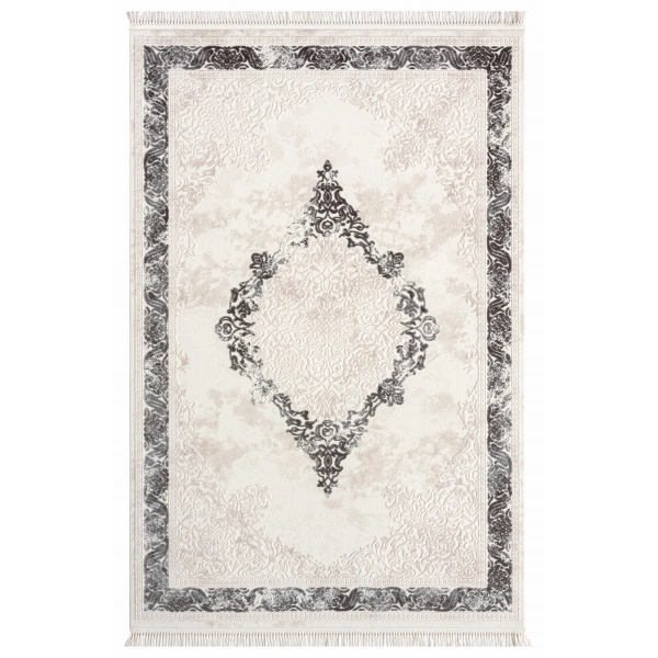 Seyran Avangard Koleksiyonu %100 Akrilik Kalın Sık Dokuma Halı 2037 Gri